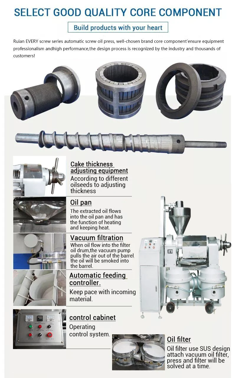 Oil press accessories
